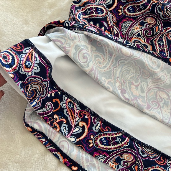 NWT Lands End Women's Wrap Underwire Tankini Swimsuit Top, Size 12 - Picture 5 of 6